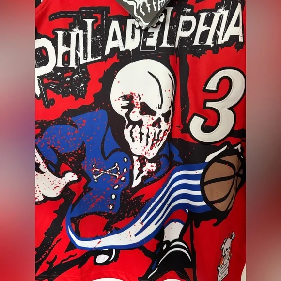 Allen Iverson The Answer 76ers Jersey Brand New Men’s Size NBA Basketball Top - Picture 5 of 10